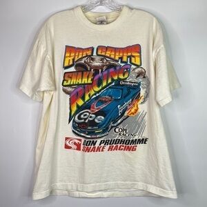 Vintage FOTL NHRA Ron Capps Snak Racing AOP Tshirt Size XL